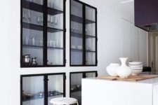 21 even built-in cabinets with glass doors make your space less cluttered and cozier