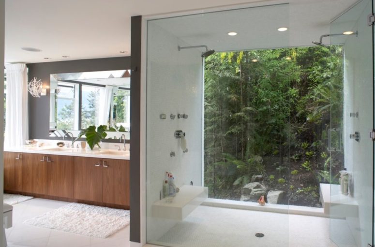 Window In The Shower: Pros And Cons And 25 Ideas - DigsDigs