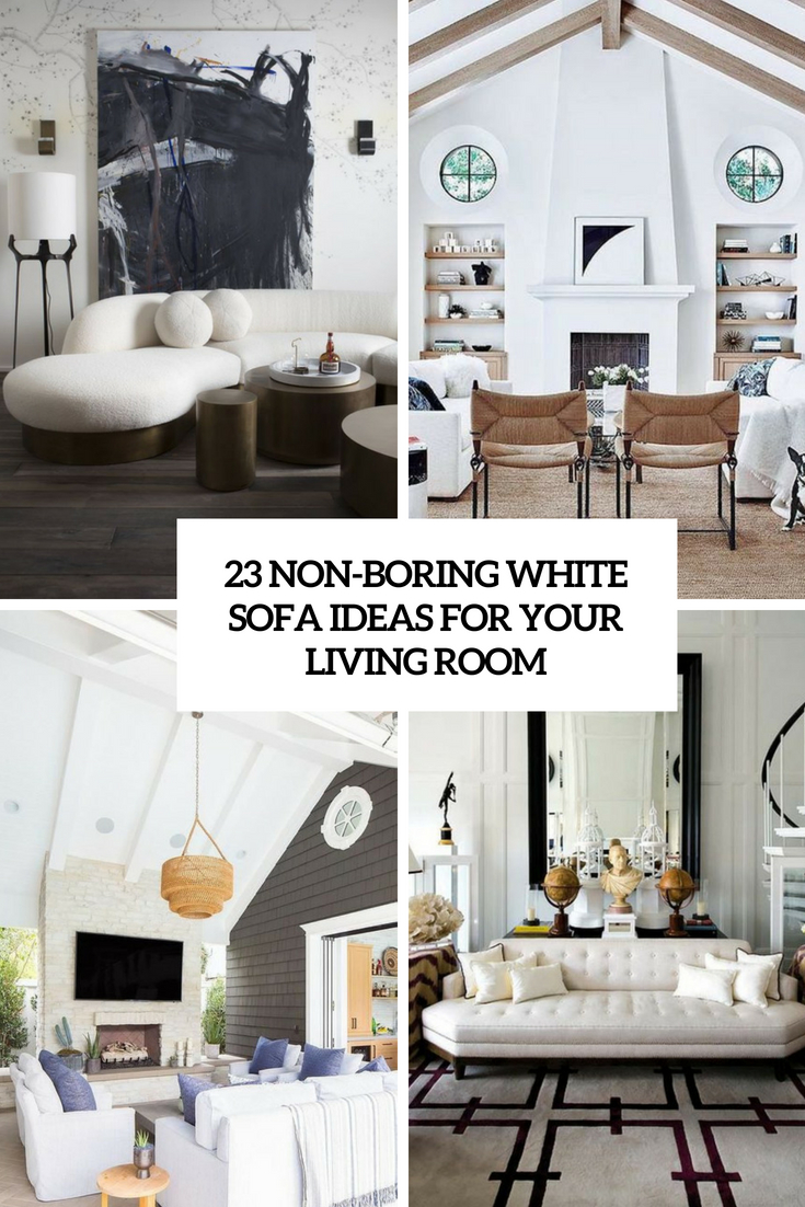 Featured image of post White Sofa Living Room Decorating Ideas / Rather than opting for all black and whites, the anchor pieces—like sofa and tables—remain neutral while the throws, artwork and lamp offer just a splash of color.