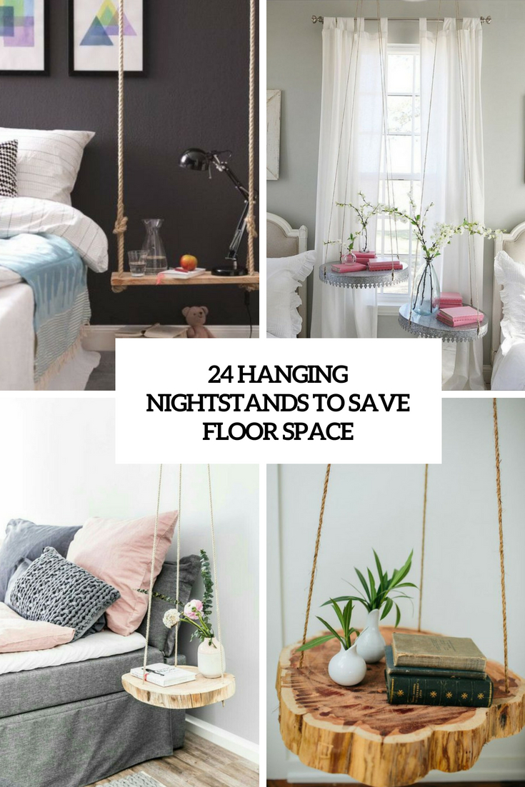 24 Hanging Nightstands To Save Floor Space