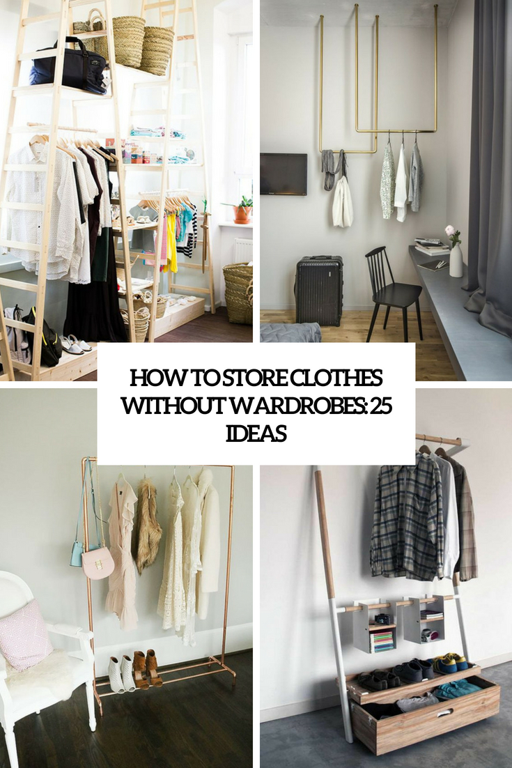 10 ways to store clothes without a closet - Blog