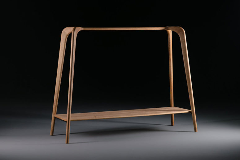 Made of wood, with seamless joints it's sure to acent your clothes without standing out too much and is ideal for limited spaces, too Made of wood, with seamless joints it's sure to acent your clothes without standing out too much and is ideal for limited spaces, too