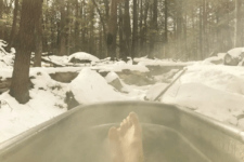 an outdoor hot tub for relaxation