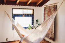 14 hanging a hammock in any indoor space instantly brings relaxed vibes there