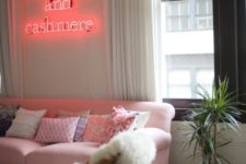 15 spruce up your girlish living room with a proper pink neon light over the sofa, so whimsy and glam
