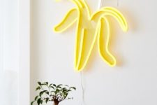 20 add fun to your kitchen with a banana neon light hanging it somewhere on the wall, looks cute