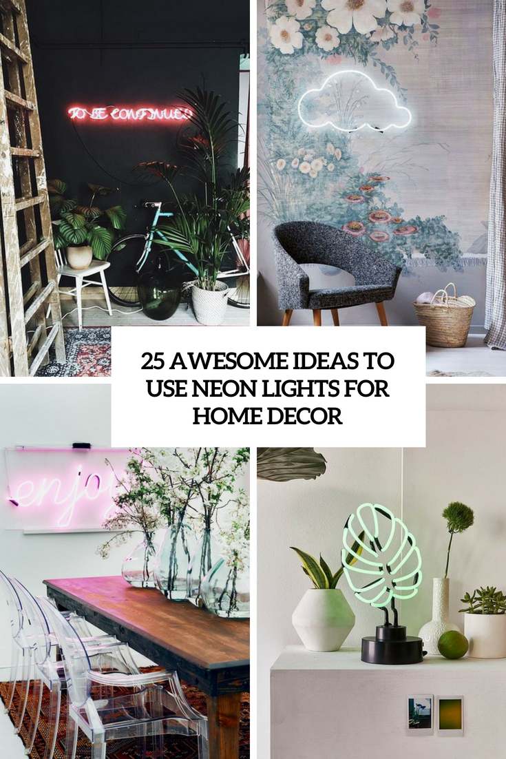 awesome ideas to use neon lights for home decor cover