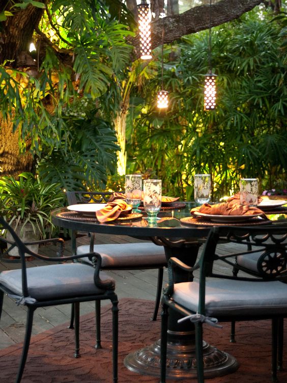 some pendant lights will gently illuminate the space with style