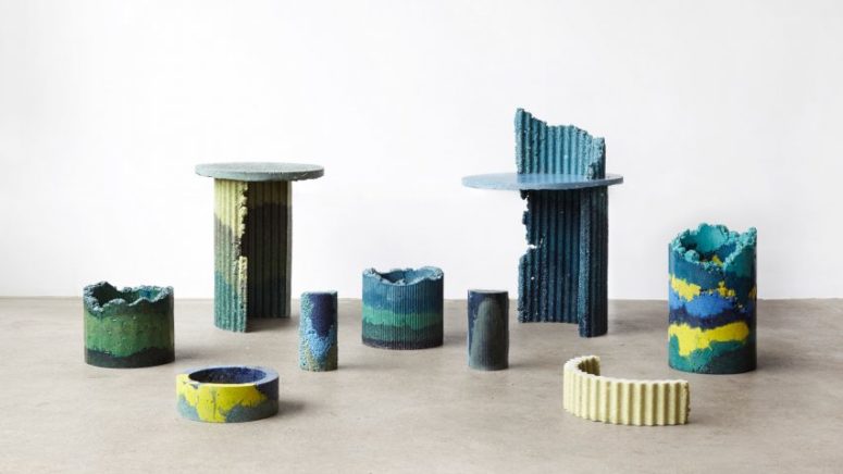 This industrial colorful furniture is made of polyurethane foam wastes, which is a great way to recycle This industrial colorful furniture is made of polyurethane foam wastes, which is a great way to recycle