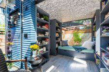 05 There’s much storage space with open shelving and furniture with additional storage