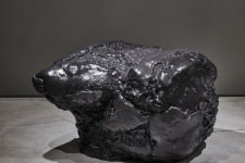 06 This black foam chair or seat looks like a real meteorite