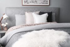 12 soften the greys with blush and cream, add some black details for interest