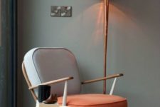 13 a statement shiny copper floor lamp is great idea to add a trendy touch and make the decor bolder