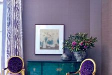 20 purple and turquoise as the main accent colors and lavender touches as shades of purple