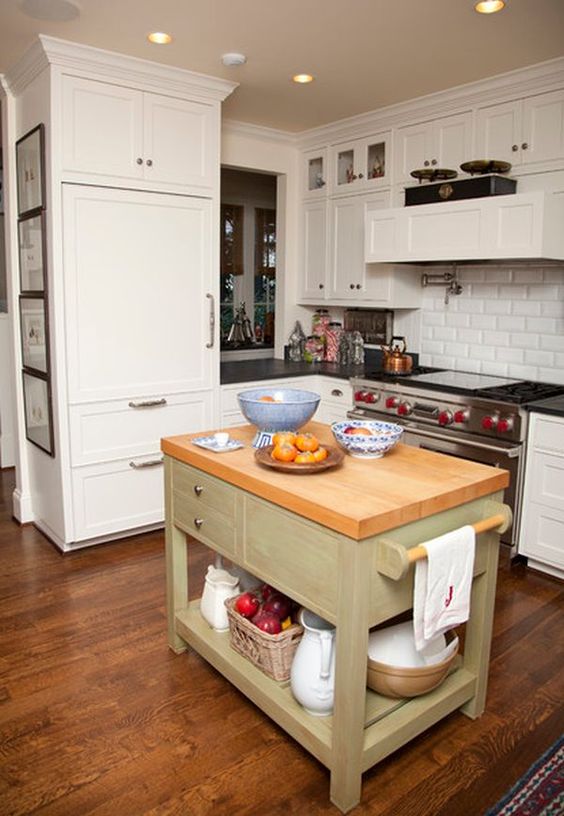 25 Mini Kitchen  Island Ideas  For Small  Spaces  DigsDigs