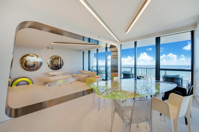 The apartment is 236 square meters, it features gorgeous futuristic touches and destails and amazing views of the Atlantic Ocean The apartment is 236 square meters, it features gorgeous futuristic touches and destails and amazing views of the Atlantic Ocean