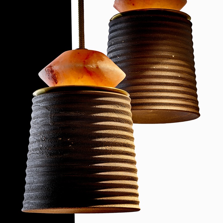 The salt pieces are used for natural light diffusing and creating a mood