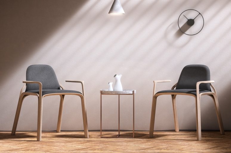 The unique and super comfortable chair shape is a result of more than of shapring and daydreaming
