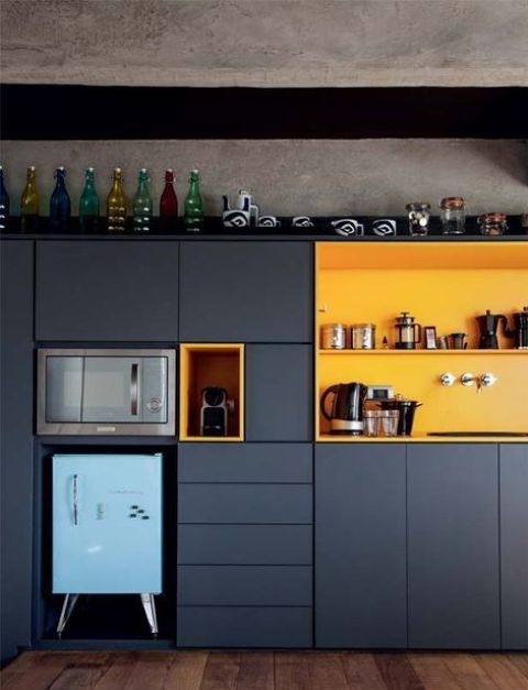 25 Modern Kitchen Design Ideas Making Statements, Colorful Retro Fridges