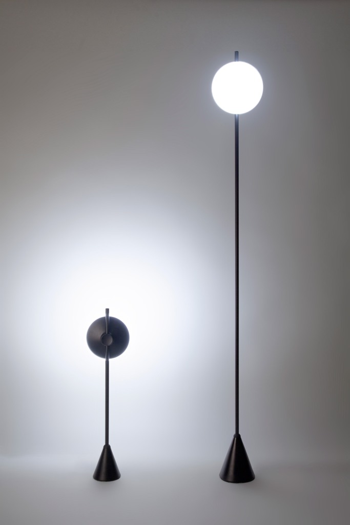 minimalist and cute lamps Control your lamps with mechanical and electrical elements