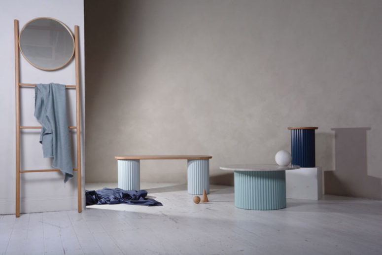 There are various pastel shades and some darker shades like navy for a bolder look