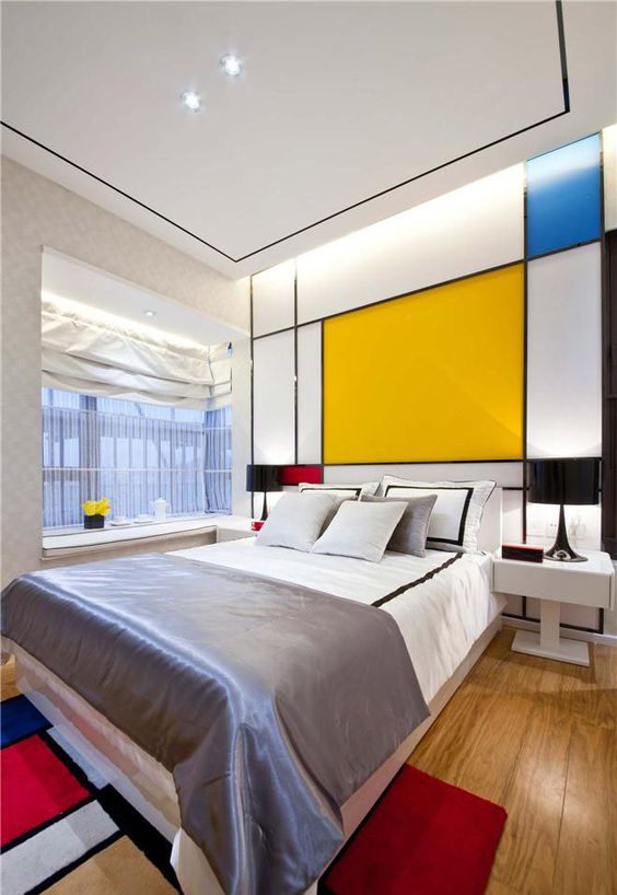 25 Edgy Color Blocking Ideas For Bedrooms