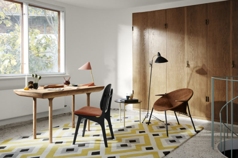 I love the rounded corners and thick and smooth wooden legs that scream mid-century modern