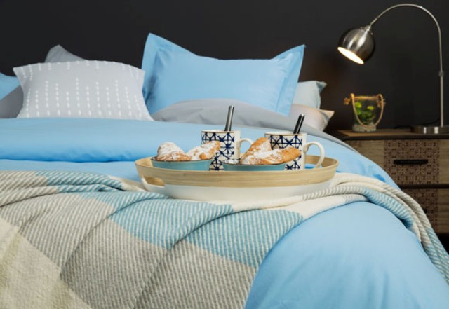There's a couple of bedding sets in brighter shades blues and greys for those who love bold shades There's a couple of bedding sets in brighter shades - blues and greys for those who love bold shades