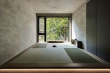 minimlaist japanese inspired meditation room