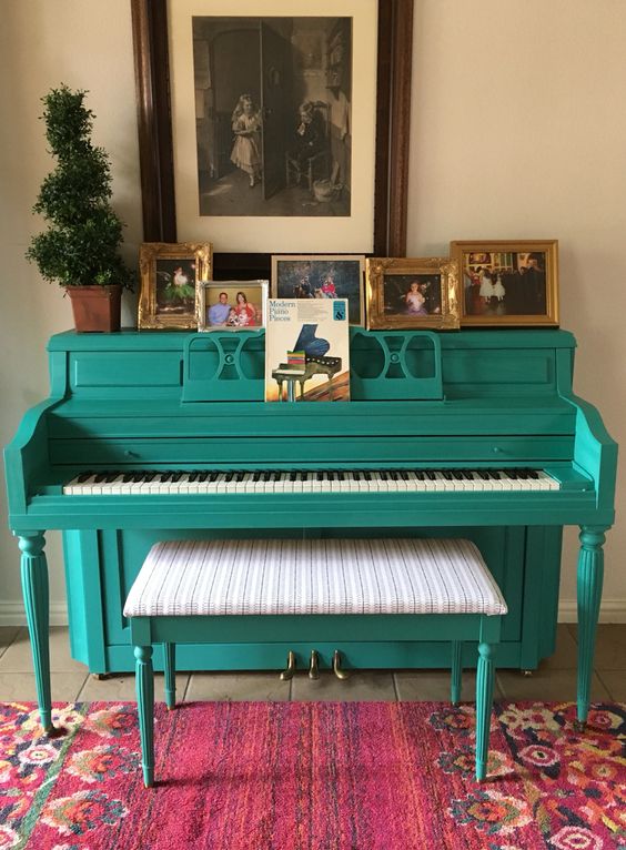 25 Cool Ways To Style A Piano For Your Space DigsDigs