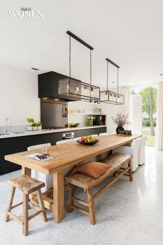 Banquet Behind Island With Images Kitchen Island With Bench