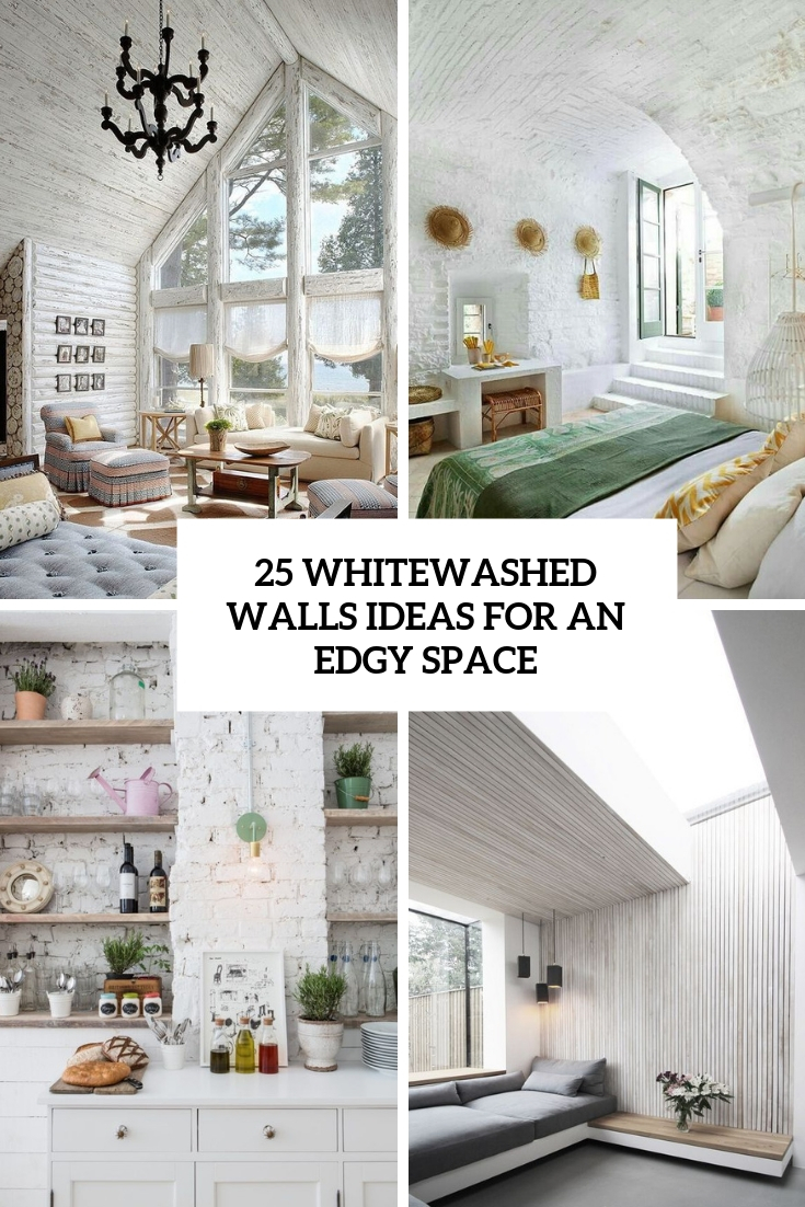 whitewashed walls ideas for an edgy space cover