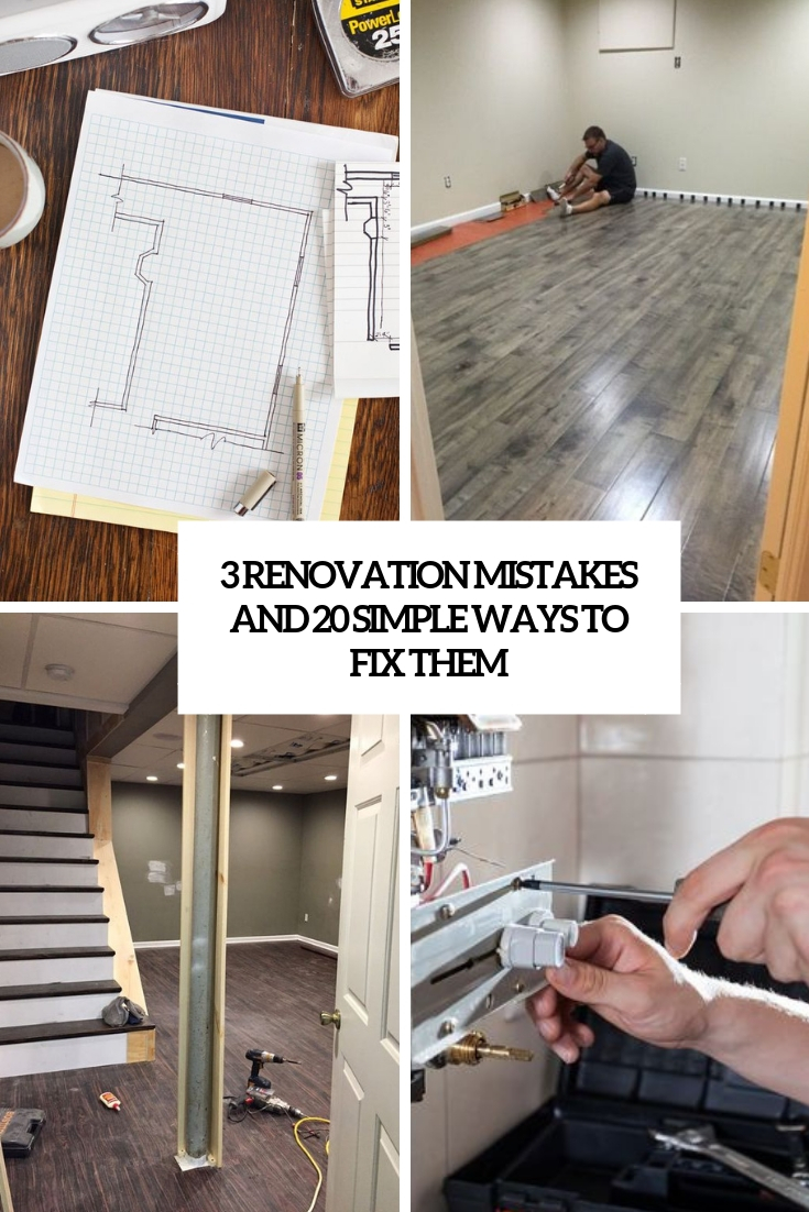 renovation mistakes and 20 simpel ways to fix them cover