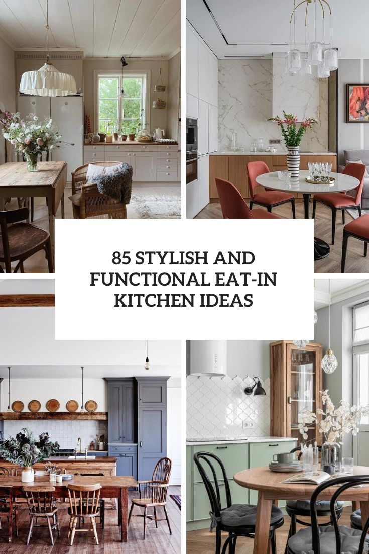 Stylish And Functional Eat In Kitchen Ideas cover