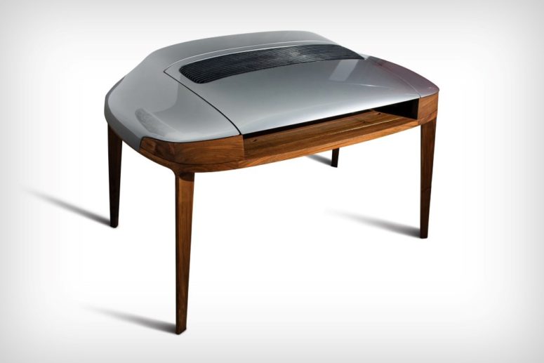 Porsche 911 Writing Desk With Original Car Parts