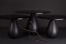 01 Mura tables are pure luxury for contemporary interiors, they are made of marble and glass for more chic