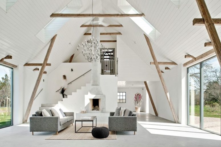 A Century Old Barn Transformed Into A Modern Home