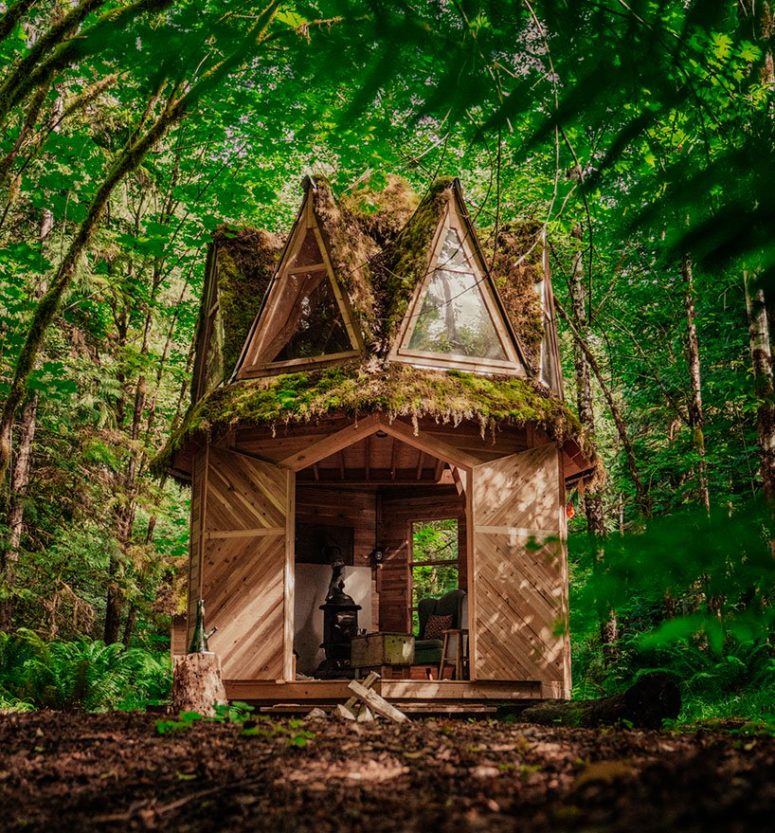 Moss Covered Cabin That Looks Like Out Of A Fairytale ...