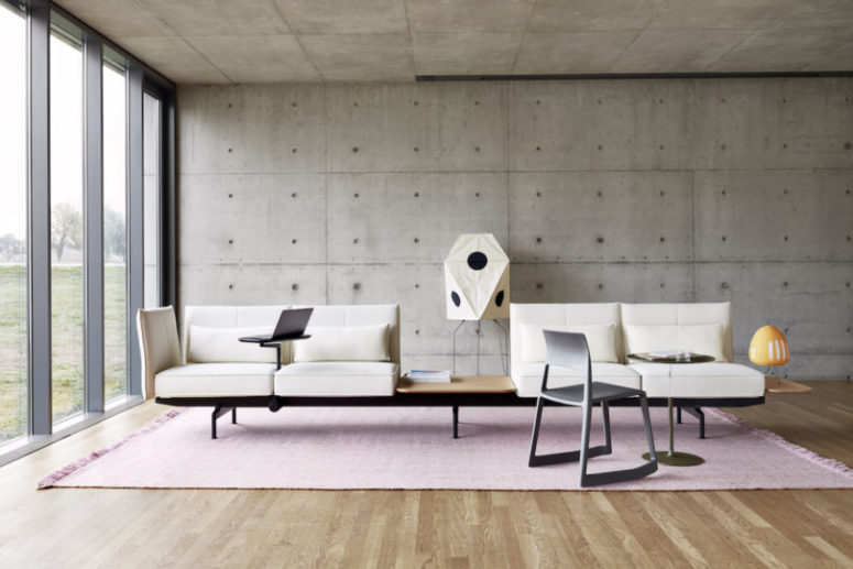 There are comfortable seats, a space for storage and a desk stand, with modern technologies and gadgets it's pretty enough for working with comfort