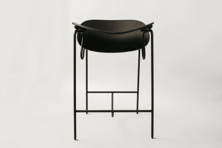The Fig stool resembles the chair in its shape and look and is very comfy to sit on