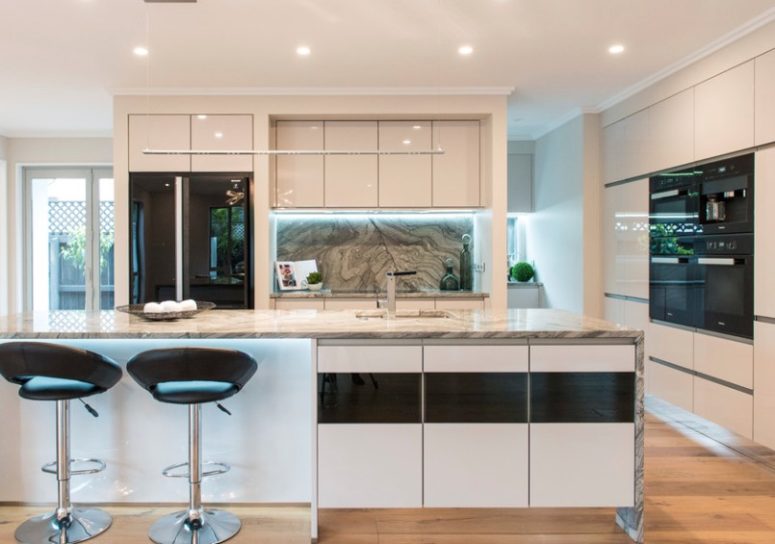 Black discount glass fridge