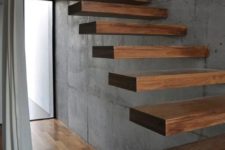 15 this floating staircase looks really ethereal, as if it’s floatign in the air