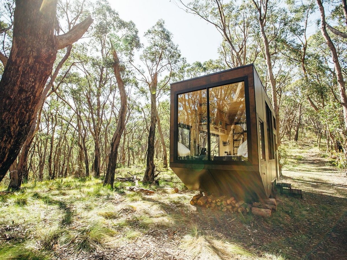 CABN is a tiny off grid cabin that is ideal to bring outdoors in and unplug for some time