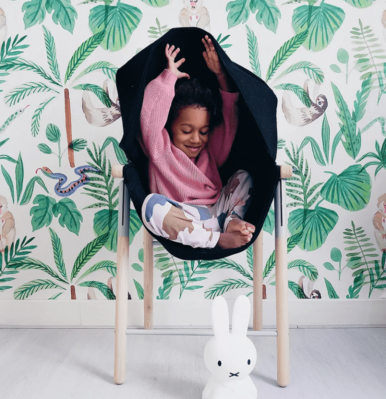Mia’s seat hugs kids and offers mild deep-pressure soothing which boosts serotonin levels and helps with stress