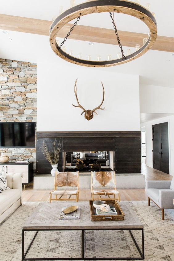 What Is A Modern Rustic Home And 25, Modern Rustic Living Room Colors