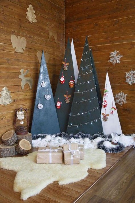 25 Plywood Christmas Trees And Ways To Decorate Them Digsdigs