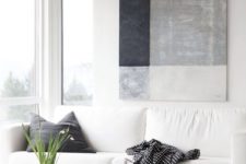 11 a neutral space fits both girls and guys and a large abstract artwork adds a masculine feel