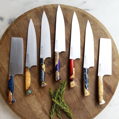 have proper knives at hand to make chopping and cooking easier and more enjoyable