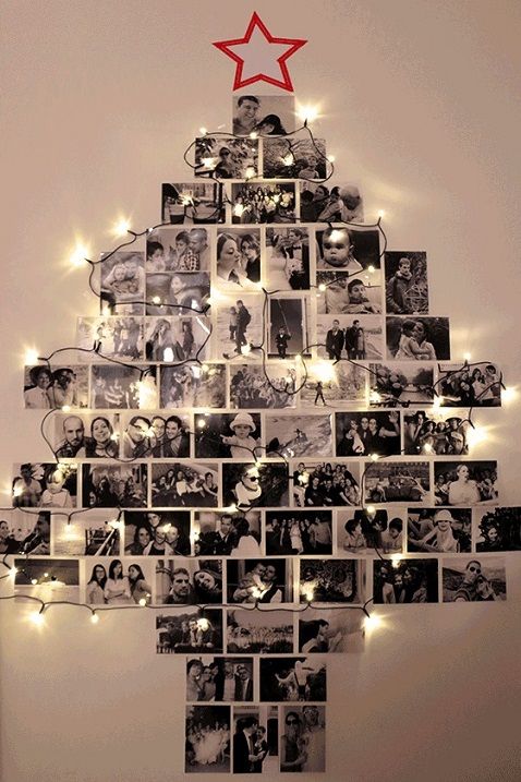 25 Creative Wall-Mounted Christmas Trees - DigsDigs