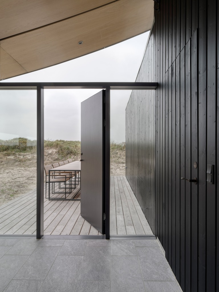 There's a deck with an outdoor dining space to enjoy the views and meals outside